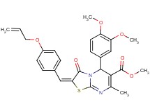 methyl 2-[4-(allyloxy)benzylidene]-5-(3,4-dimethoxyphenyl)-7-methyl-3-oxo-2,3-dihydro-5H-[1,3]thiazolo[3,2-a]pyrimidine-6-carboxylate