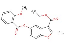 ethyl 5-[(2-methoxybenzoyl)oxy]-2-methyl-1-benzofuran-3-carboxylate