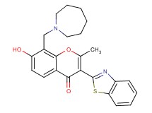 8-(1-azepanylmethyl)-3-(1,3-benzothiazol-2-yl)-7-hydroxy-2-methyl-4H-chromen-4-one