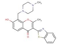 3-(1,3-benzothiazol-2-yl)-7-hydroxy-2-methyl-8-[(4-methyl-1-piperazinyl)methyl]-4H-chromen-4-one