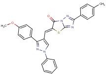 5-{[3-(4-methoxyphenyl)-1-phenyl-1H-pyrazol-4-yl]methylene}-2-(4-methylphenyl)[1,3]thiazolo[3,2-b][1,2,4]triazol-6(5H)-one