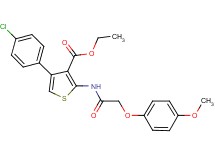 ethyl 4-(4-chlorophenyl)-2-{[(4-methoxyphenoxy)acetyl]amino}-3-thiophenecarboxylate