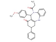 11-(4-methoxyphenyl)-3-phenyl-10-propionyl-2,3,4,5,10,11-hexahydro-1H-dibenzo[b,e][1,4]diazepin-1-one