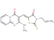 3-[(3-allyl-4-oxo-2-thioxo-1,3-thiazolidin-5-ylidene)methyl]-2-(methylamino)-4H-pyrido[1,2-a]pyrimidin-4-one