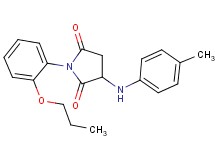 3-[(4-methylphenyl)amino]-1-(2-propoxyphenyl)-2,5-pyrrolidinedione
