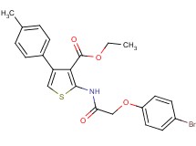 ethyl 2-{[(4-bromophenoxy)acetyl]amino}-4-(4-methylphenyl)-3-thiophenecarboxylate