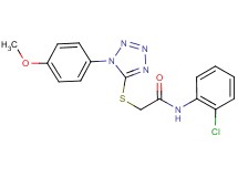 N-(2-chlorophenyl)-2-{[1-(4-methoxyphenyl)-1H-tetrazol-5-yl]thio}acetamide