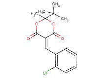 2-tert-butyl-5-(2-chlorobenzylidene)-2-methyl-1,3-dioxane-4,6-dione