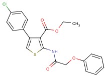 ethyl 4-(4-chlorophenyl)-2-[(phenoxyacetyl)amino]-3-thiophenecarboxylate