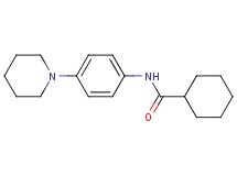 N-[4-(1-piperidinyl)phenyl]cyclohexanecarboxamide