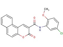 N-(5-chloro-2-methoxyphenyl)-3-oxo-3H-benzo[f]chromene-2-carboxamide