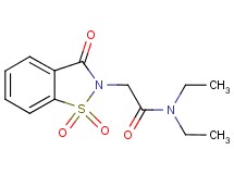 2-(1,1-dioxido-3-oxo-1,2-benzisothiazol-2(3H)-yl)-N,N-diethylacetamide