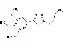 2-(allylthio)-5-(3,4,5-trimethoxyphenyl)-1,3,4-oxadiazole