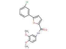 5-(3-chlorophenyl)-N-(3,4-dimethoxyphenyl)-2-furamide