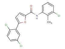N-(3-chloro-2-methylphenyl)-5-(2,5-dichlorophenyl)-2-furamide