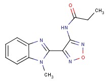 N-[4-(1-methyl-1H-benzimidazol-2-yl)-1,2,5-oxadiazol-3-yl]propanamide