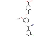 4-({4-[2-(3-chlorophenyl)-2-cyanovinyl]-2-methoxyphenoxy}methyl)benzoic acid