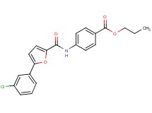 propyl 4-{[5-(3-chlorophenyl)-2-furoyl]amino}benzoate