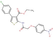 ethyl 4-(4-chlorophenyl)-2-{[(4-nitrophenoxy)acetyl]amino}-3-thiophenecarboxylate