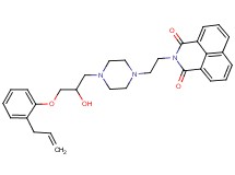 2-(2-{4-[3-(2-allylphenoxy)-2-hydroxypropyl]-1-piperazinyl}ethyl)-1H-benzo[de]isoquinoline-1,3(2H)-dione dihydrochloride