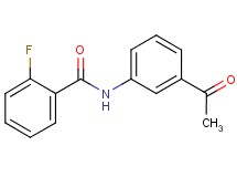 N-(3-acetylphenyl)-2-fluorobenzamide