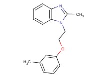 2-methyl-1-[2-(3-methylphenoxy)ethyl]-1H-benzimidazole