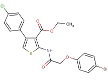 ethyl 2-{[(4-bromophenoxy)acetyl]amino}-4-(4-chlorophenyl)-3-thiophenecarboxylate