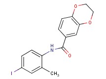 N-(4-iodo-2-methylphenyl)-2,3-dihydro-1,4-benzodioxine-6-carboxamide