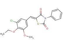 5-(3-chloro-4-ethoxy-5-methoxybenzylidene)-3-phenyl-1,3-thiazolidine-2,4-dione