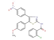 2-chloro-N-[5-(4-methoxyphenyl)-4-(4-nitrophenyl)-1,3-thiazol-2-yl]benzamide