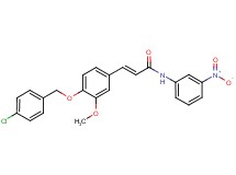 3-{4-[(4-chlorobenzyl)oxy]-3-methoxyphenyl}-N-(3-nitrophenyl)acrylamide