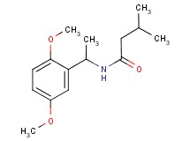 N-[1-(2,5-dimethoxyphenyl)ethyl]-3-methylbutanamide
