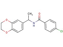 4-chloro-N-[1-(2,3-dihydro-1,4-benzodioxin-6-yl)ethyl]benzamide
