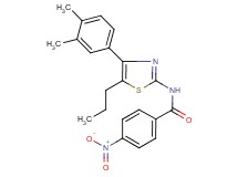 N-[4-(3,4-dimethylphenyl)-5-propyl-1,3-thiazol-2-yl]-4-nitrobenzamide