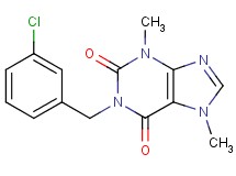 1-(3-chlorobenzyl)-3,7-dimethyl-3,7-dihydro-1H-purine-2,6-dione