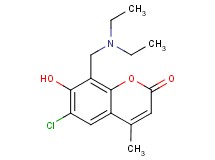 6-chloro-8-[(diethylamino)methyl]-7-hydroxy-4-methyl-2H-chromen-2-one