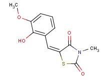 5-(2-hydroxy-3-methoxybenzylidene)-3-methyl-1,3-thiazolidine-2,4-dione