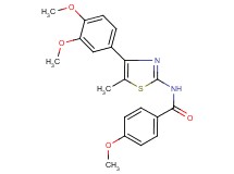 N-[4-(3,4-dimethoxyphenyl)-5-methyl-1,3-thiazol-2-yl]-4-methoxybenzamide