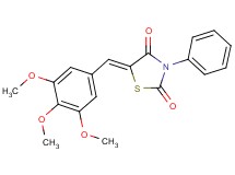 3-phenyl-5-(3,4,5-trimethoxybenzylidene)-1,3-thiazolidine-2,4-dione