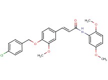 3-{4-[(4-chlorobenzyl)oxy]-3-methoxyphenyl}-N-(2,5-dimethoxyphenyl)acrylamide