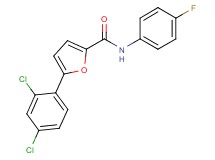 5-(2,4-dichlorophenyl)-N-(4-fluorophenyl)-2-furamide