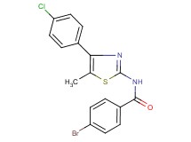 4-bromo-N-[4-(4-chlorophenyl)-5-methyl-1,3-thiazol-2-yl]benzamide