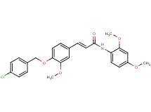 3-{4-[(4-chlorobenzyl)oxy]-3-methoxyphenyl}-N-(2,4-dimethoxyphenyl)acrylamide