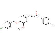 3-{4-[(4-chlorobenzyl)oxy]-3-methoxyphenyl}-N-(4-methylphenyl)acrylamide