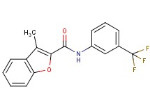 3-methyl-N-[3-(trifluoromethyl)phenyl]-1-benzofuran-2-carboxamide