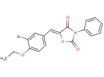 5-(3-bromo-4-ethoxybenzylidene)-3-phenyl-1,3-thiazolidine-2,4-dione