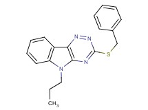 3-(benzylthio)-5-propyl-5H-[1,2,4]triazino[5,6-b]indole