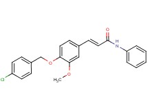 3-{4-[(4-chlorobenzyl)oxy]-3-methoxyphenyl}-N-phenylacrylamide