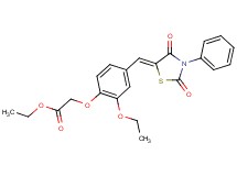 ethyl {4-[(2,4-dioxo-3-phenyl-1,3-thiazolidin-5-ylidene)methyl]-2-ethoxyphenoxy}acetate