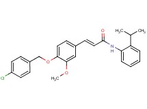 3-{4-[(4-chlorobenzyl)oxy]-3-methoxyphenyl}-N-(2-isopropylphenyl)acrylamide